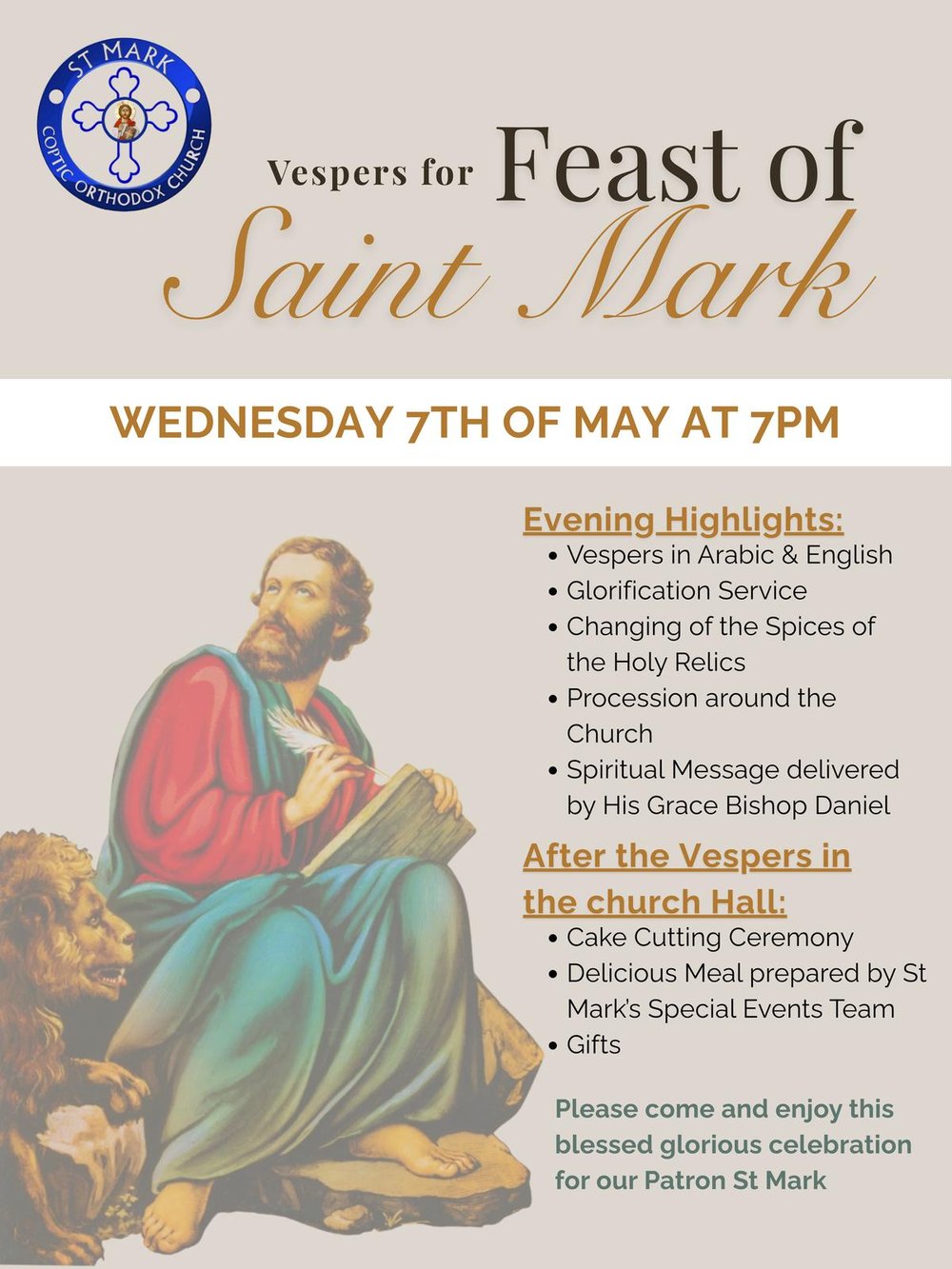 St Marks Vespers